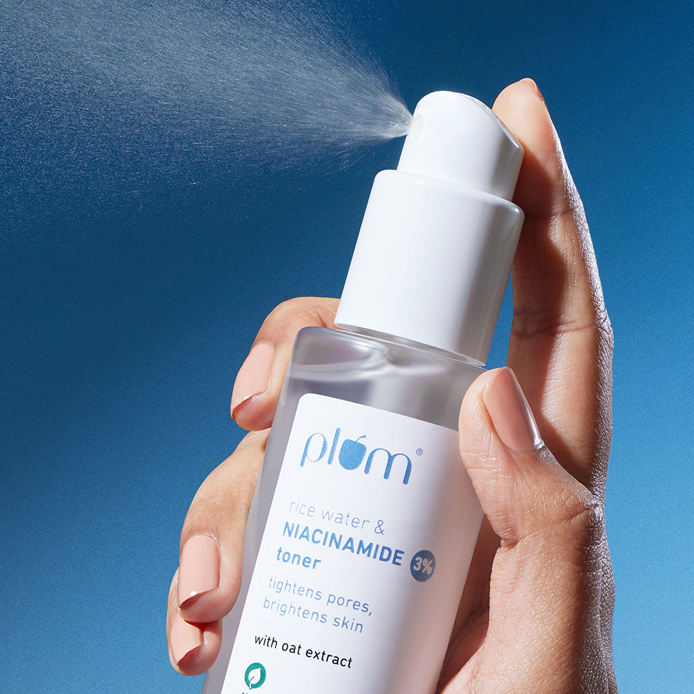 Plum 3% Niacinamide & Rice Water Toner for Bright Skin