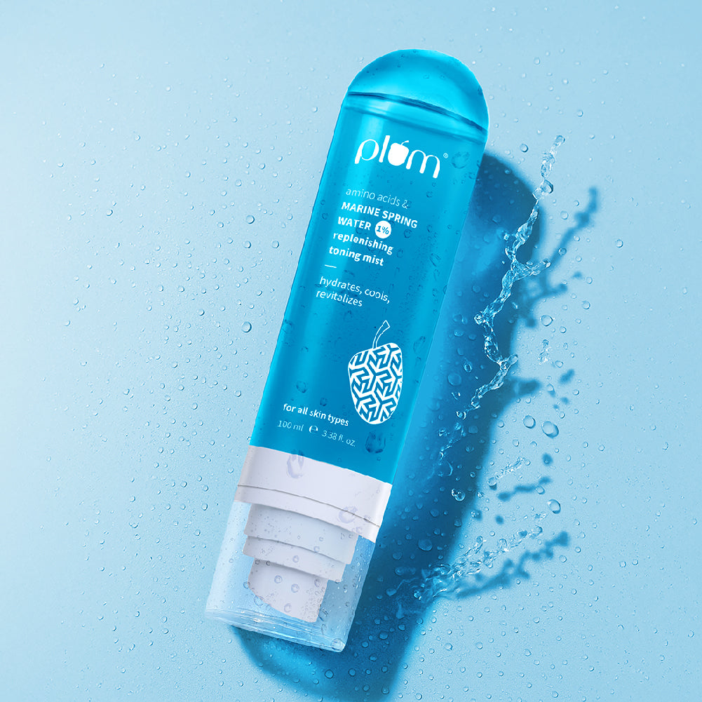 Plum 1% Marine Spring Water Replenishing Toning Mist Spray with Amino Acids