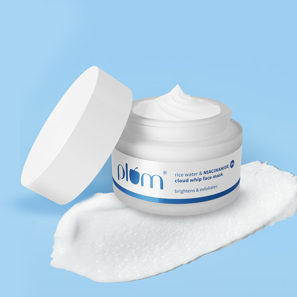 Plum Rice Water & 5% Niacinamide Cloud Whip Face Mask