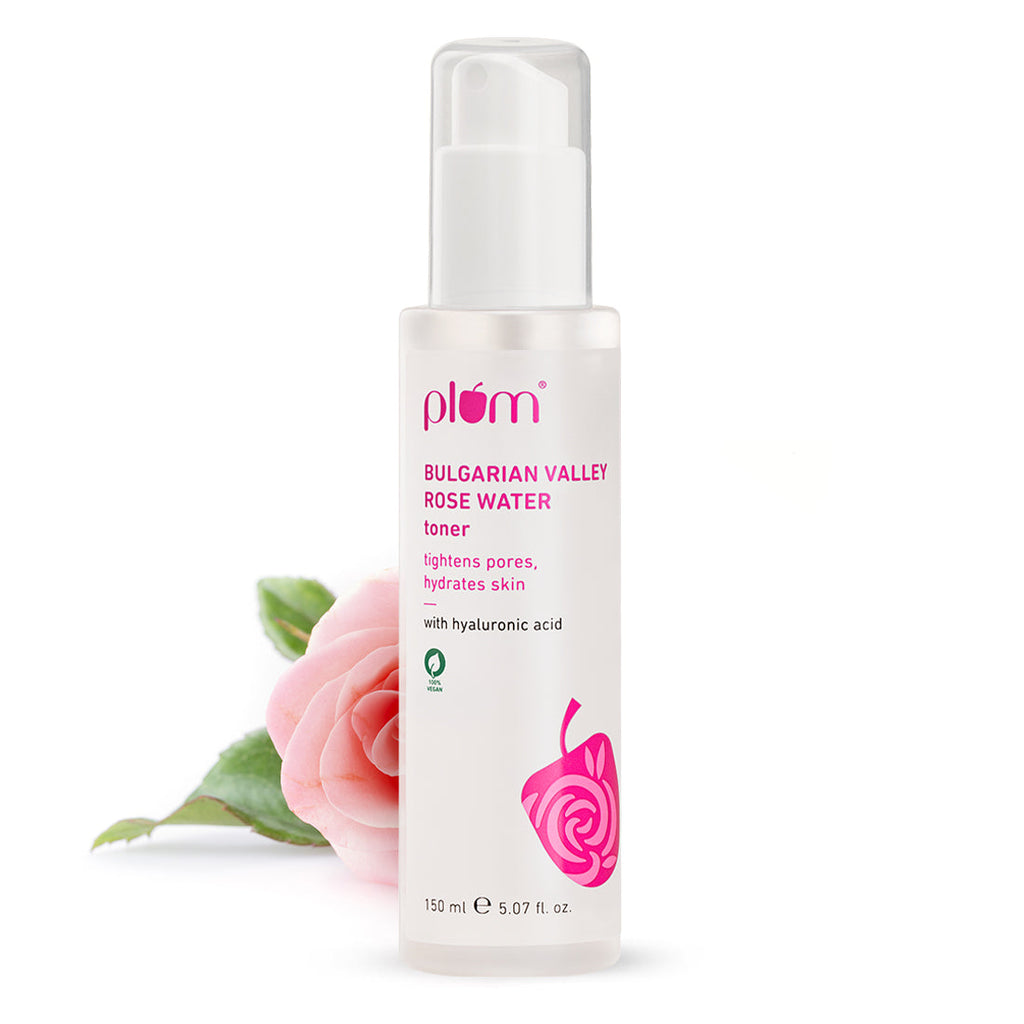 Plum Bulgarian Valley Rose Water Toner for tighter pores