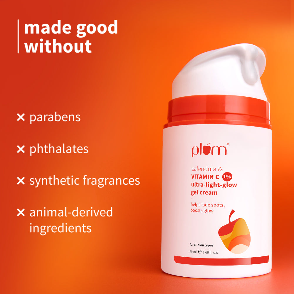 Plum 1% Vitamin C Ultra-Light-Glow Boosting Gel Cream with Alpha Arbutin