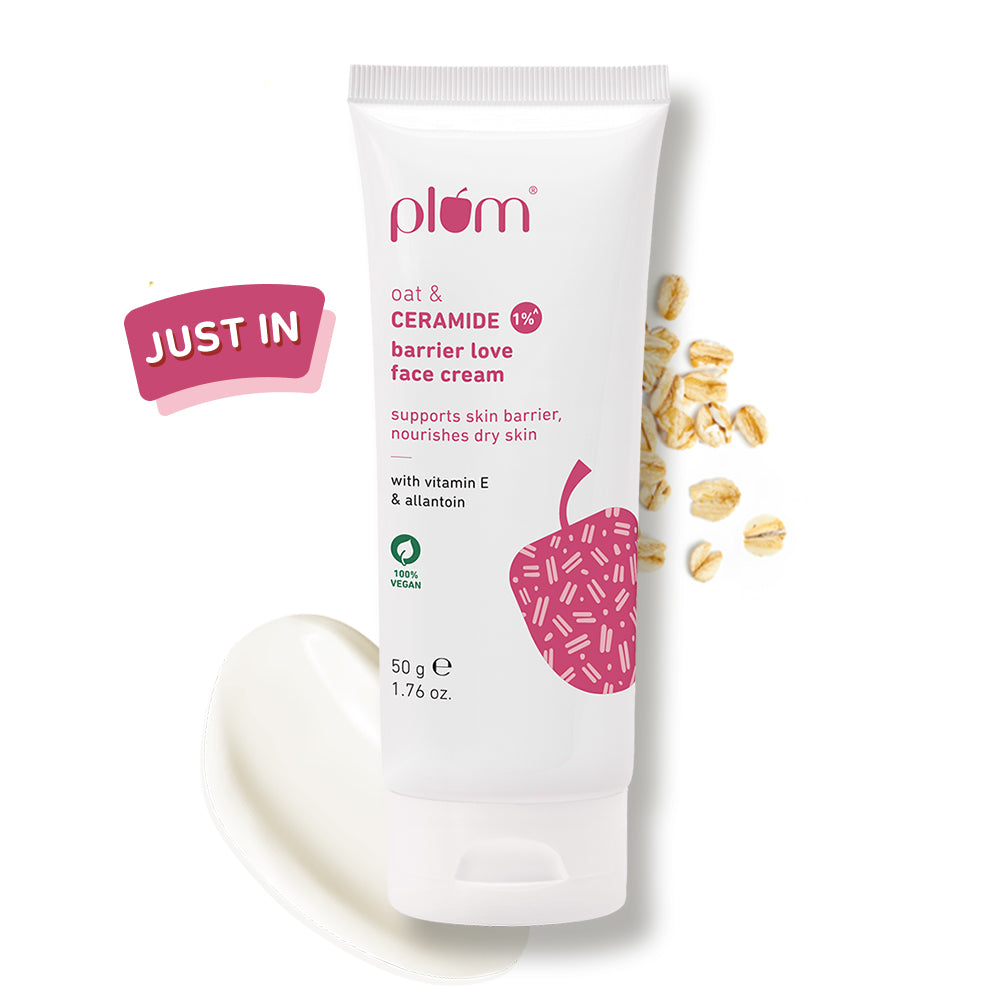 Plum Oat & 1% Ceramide Face Cream for Dry Skin