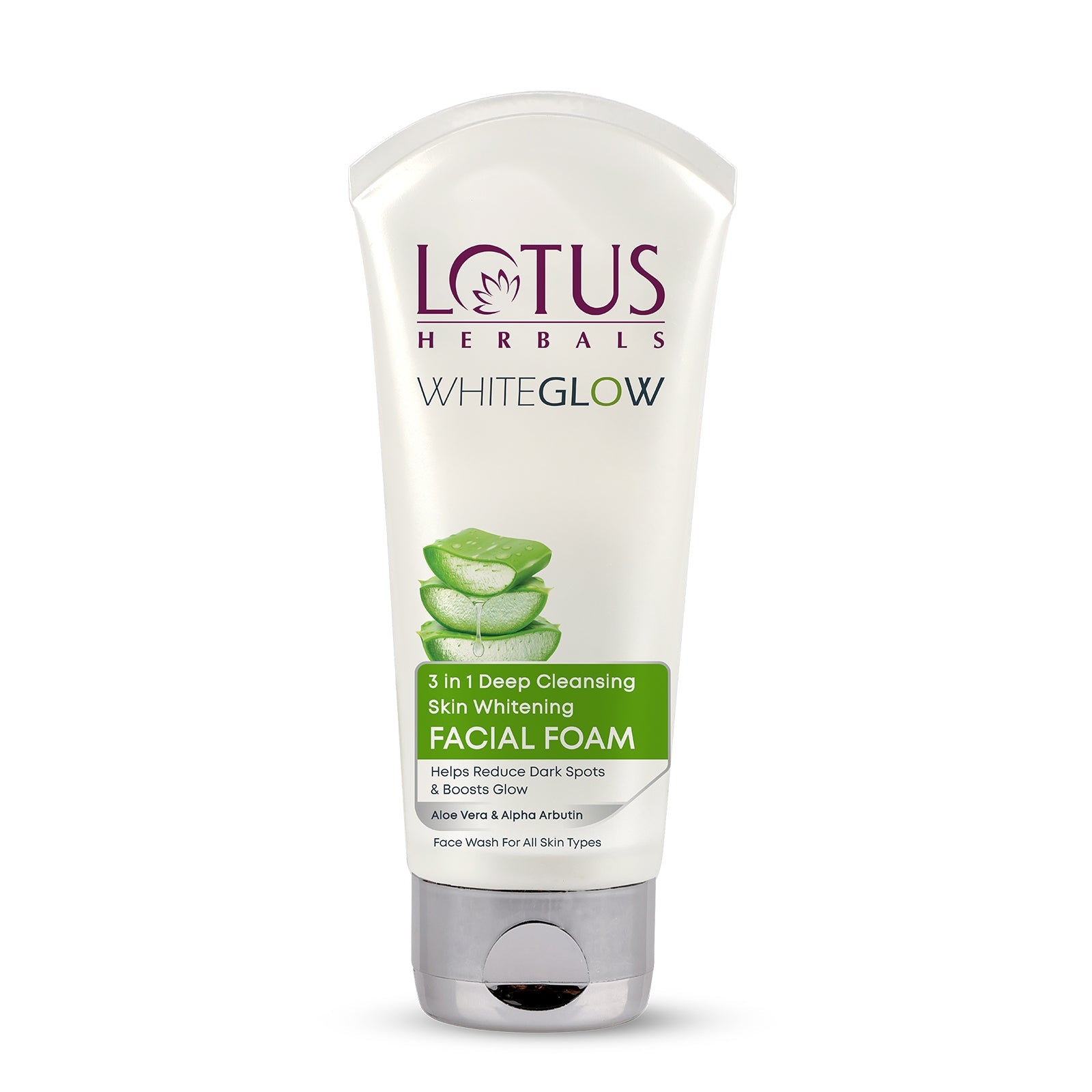 Lotus WhiteGlow 3 In 1 Deep Cleansing Skin Brightening Facial Foam