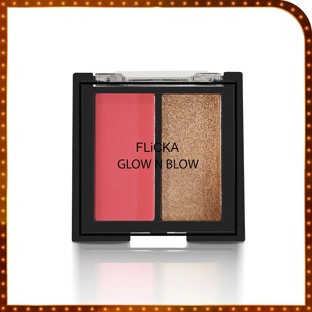 Flicka GLOW N BLOW - Blusher & Highlighter
