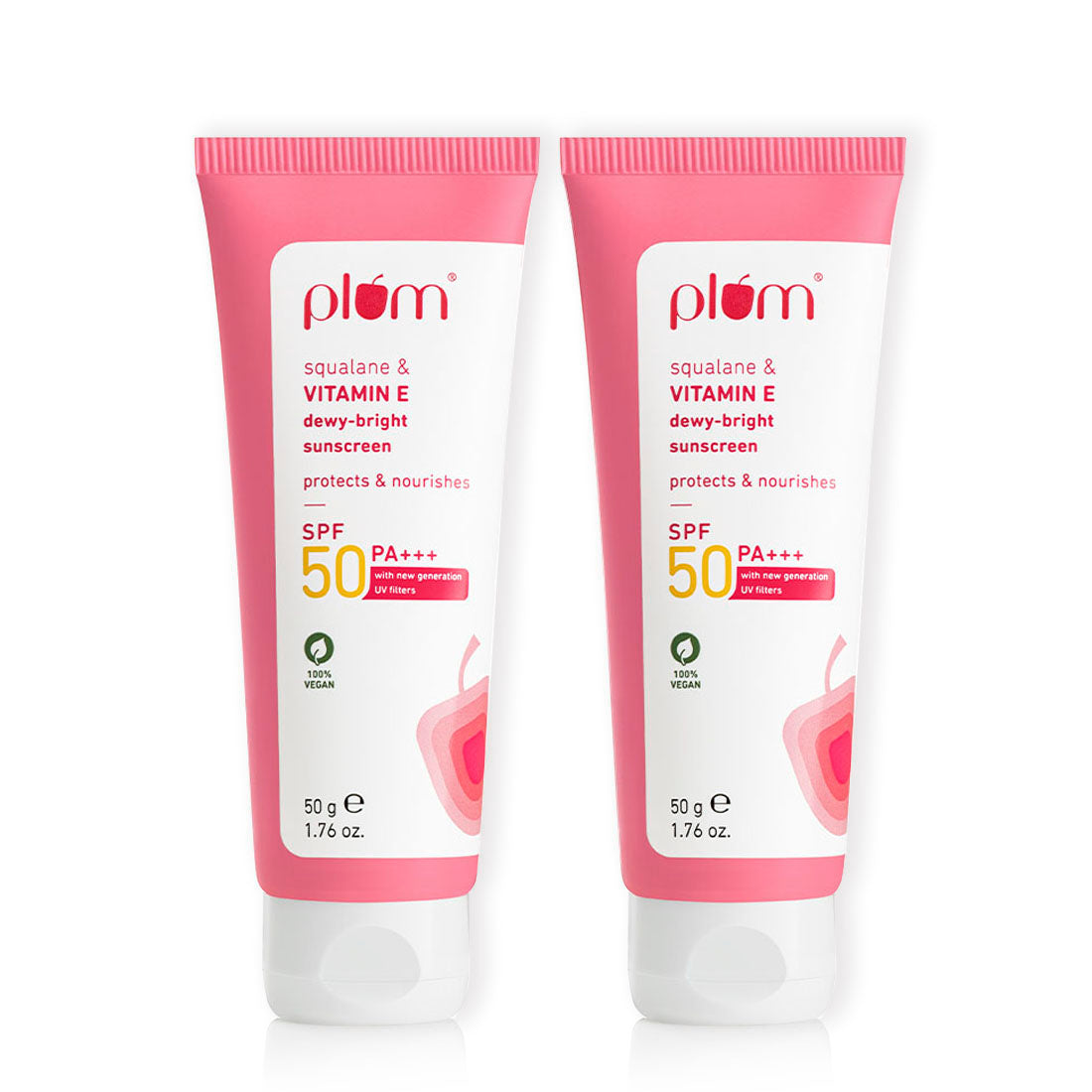 Plum Squalane & Vitamin E SPF 50 PA+++ Dewy-Bright Sunscreen