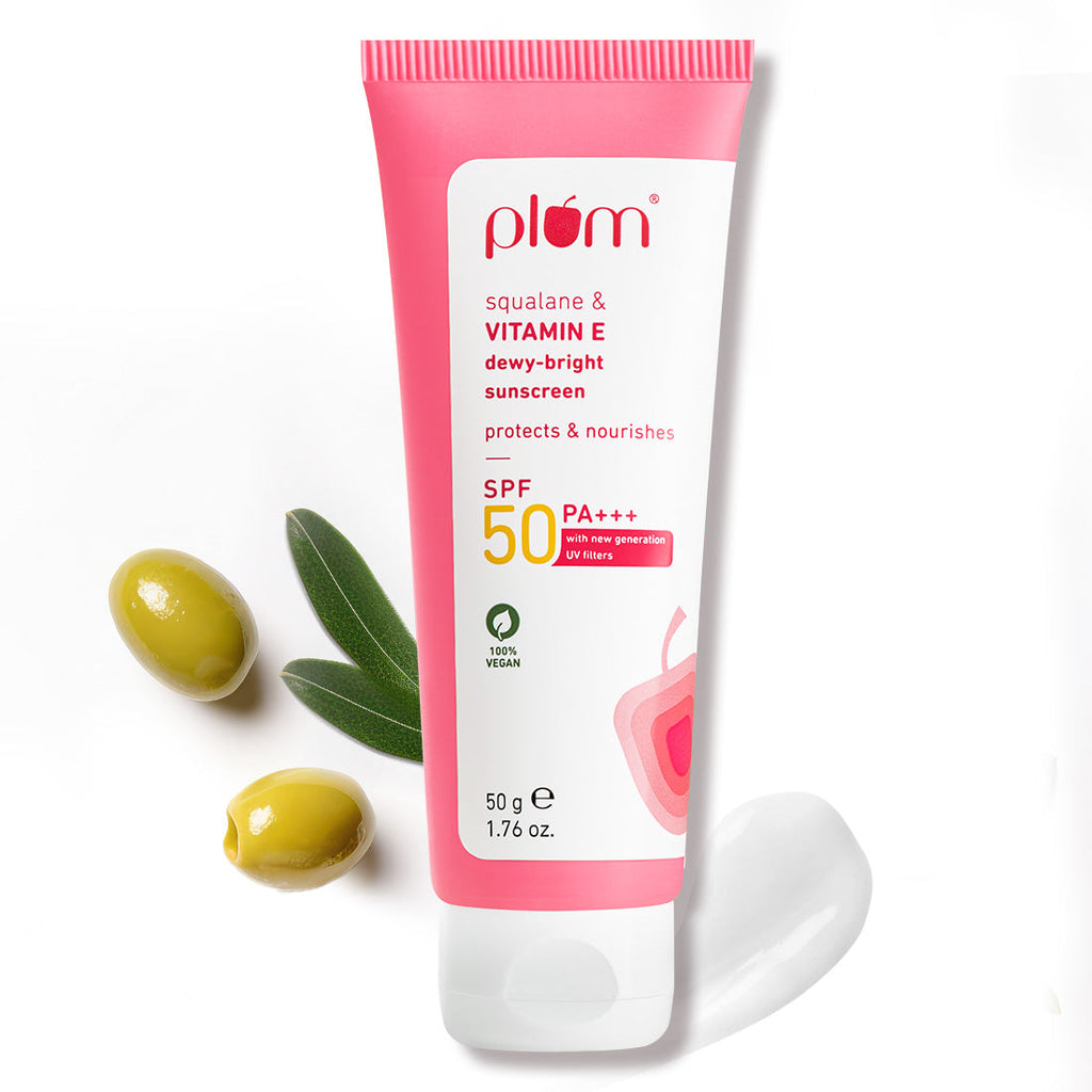 Plum Squalane & Vitamin E SPF 50 PA+++ Dewy-Bright Sunscreen