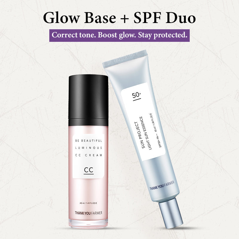 Thank You Farmer - Glow Base + SPF Duo