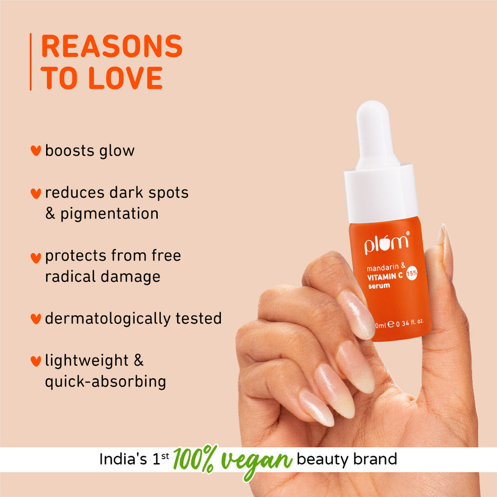 Plum 15% Vitamin C Face Serum with Mandarin (10ml)