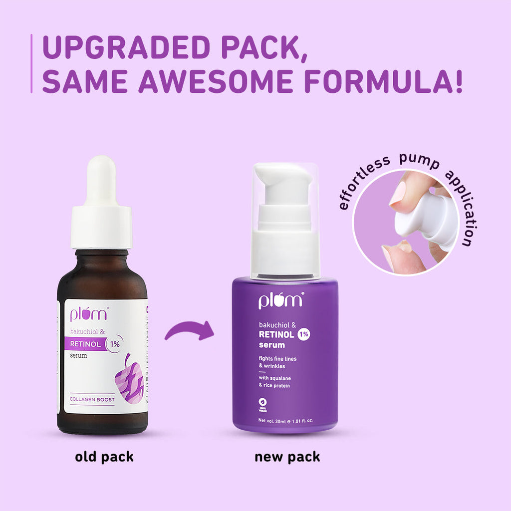 Plum 1% Retinol Serum for Face with Bakuchiol