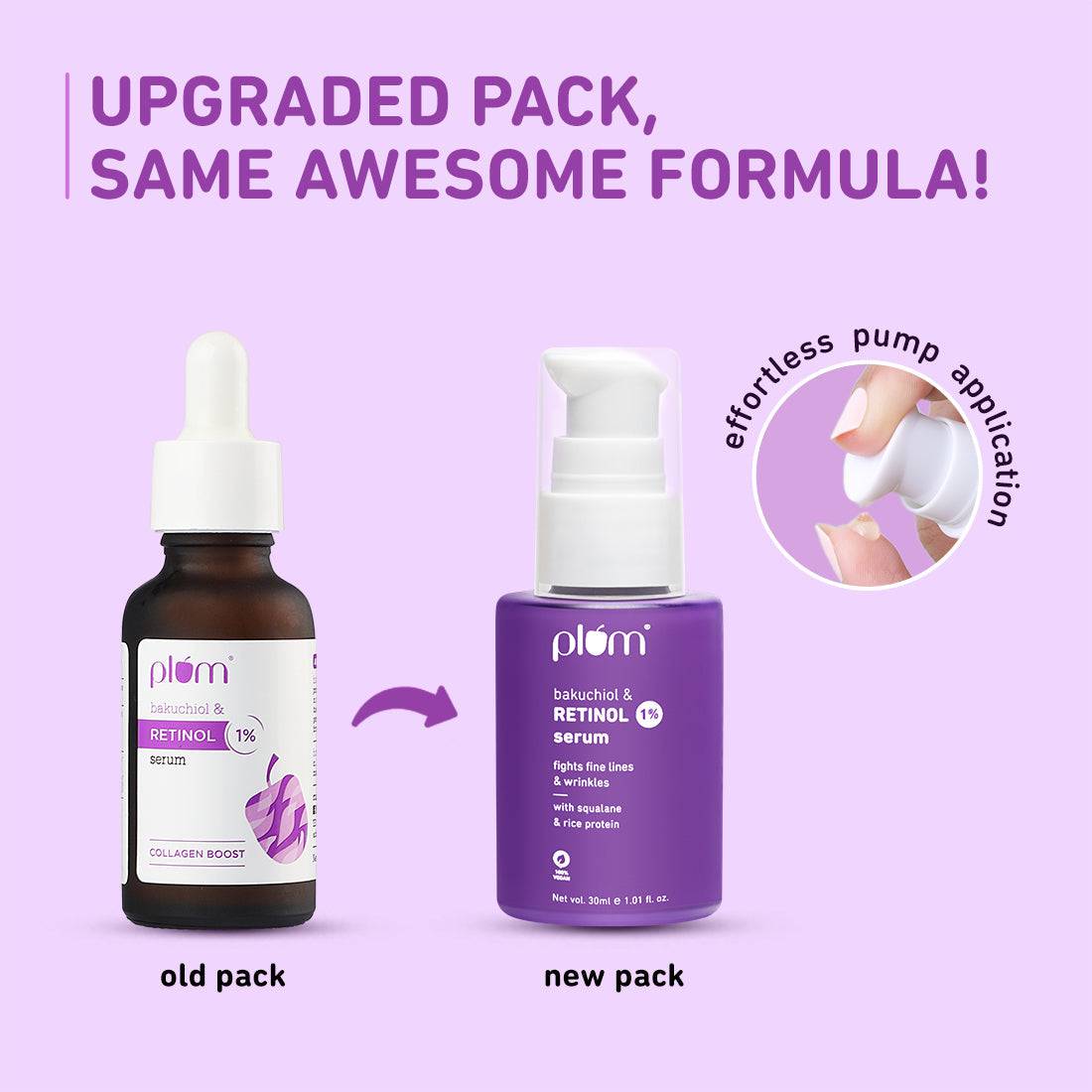 Plum 1% Retinol Serum for Face with Bakuchiol