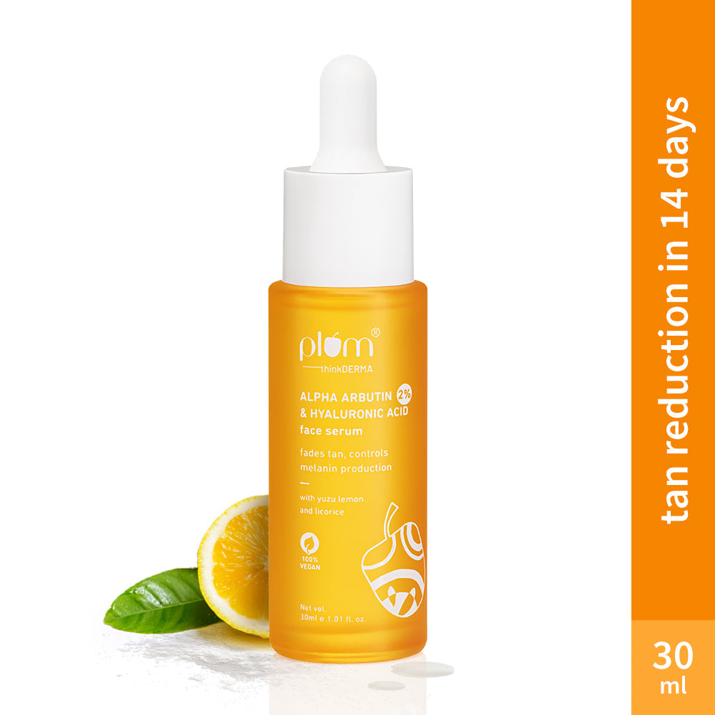 Plum 2% Alpha Arbutin & Hyaluronic Acid Tan Fading Face Serum