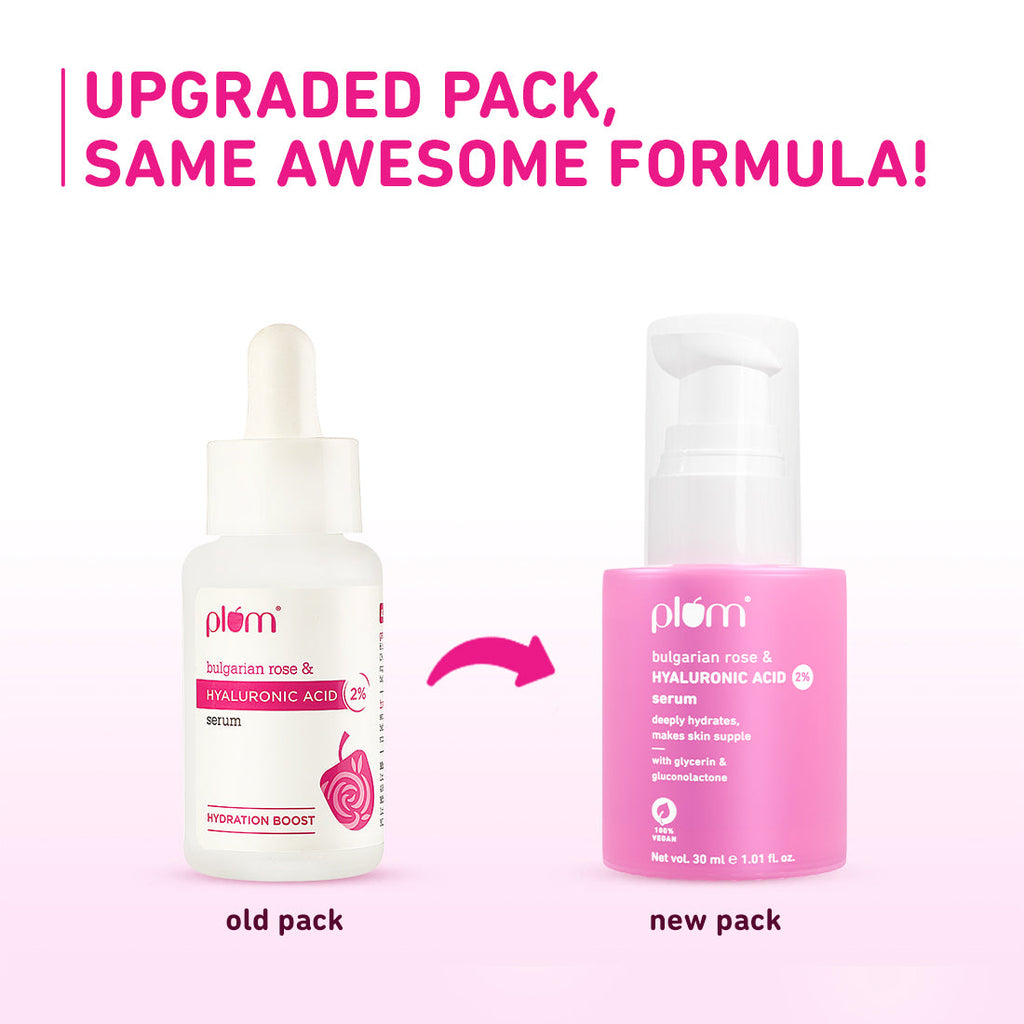 Plum 2% Hyaluronic Acid Serum for Face with Bulgarian Rose