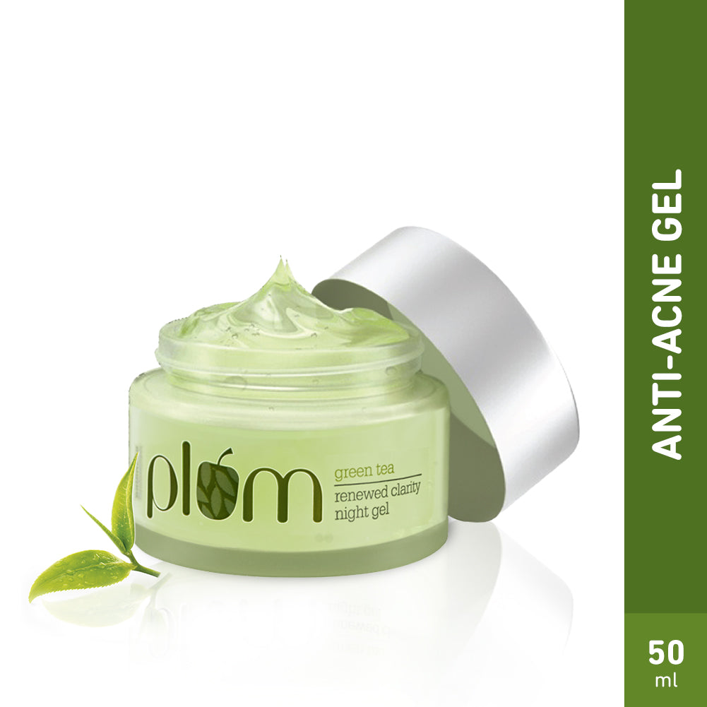 Plum Green Tea Renewed Clarity Night Gel Cream for Oily Skin
