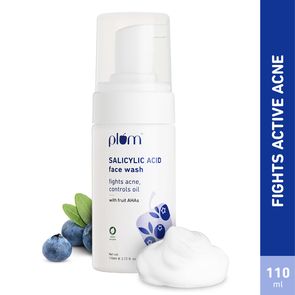 Plum 1% Encapsulated Salicylic Acid Foaming Face Wash for Acne