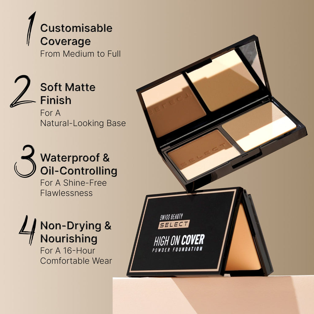 Swiss Beauty Select High On Cover Powder Foundation