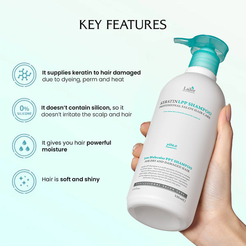 Lador Keratin LPP Shampoo - 530ml