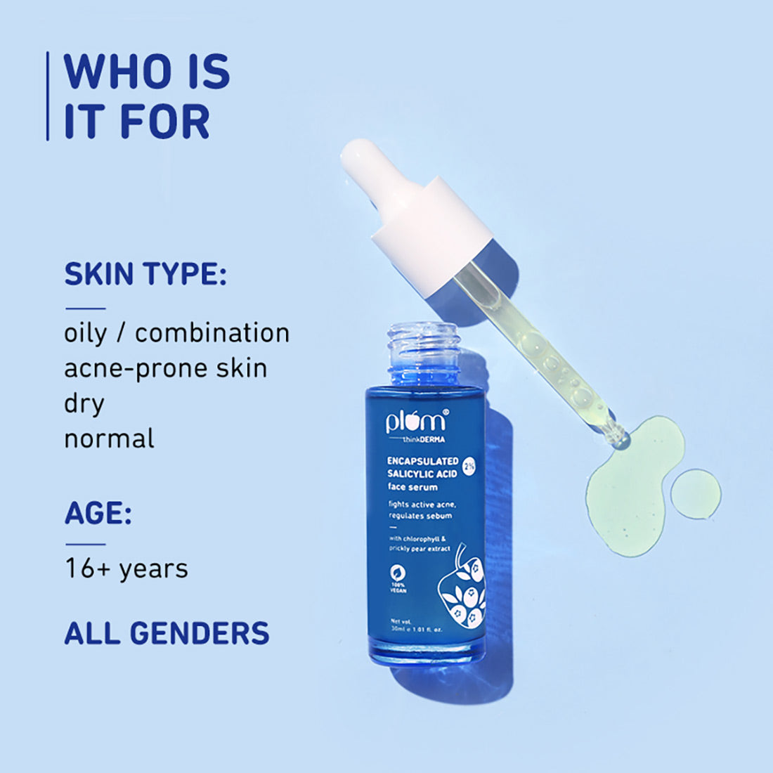 Plum 2% Encapsulated Salicylic Acid Anti-Acne Face Serum