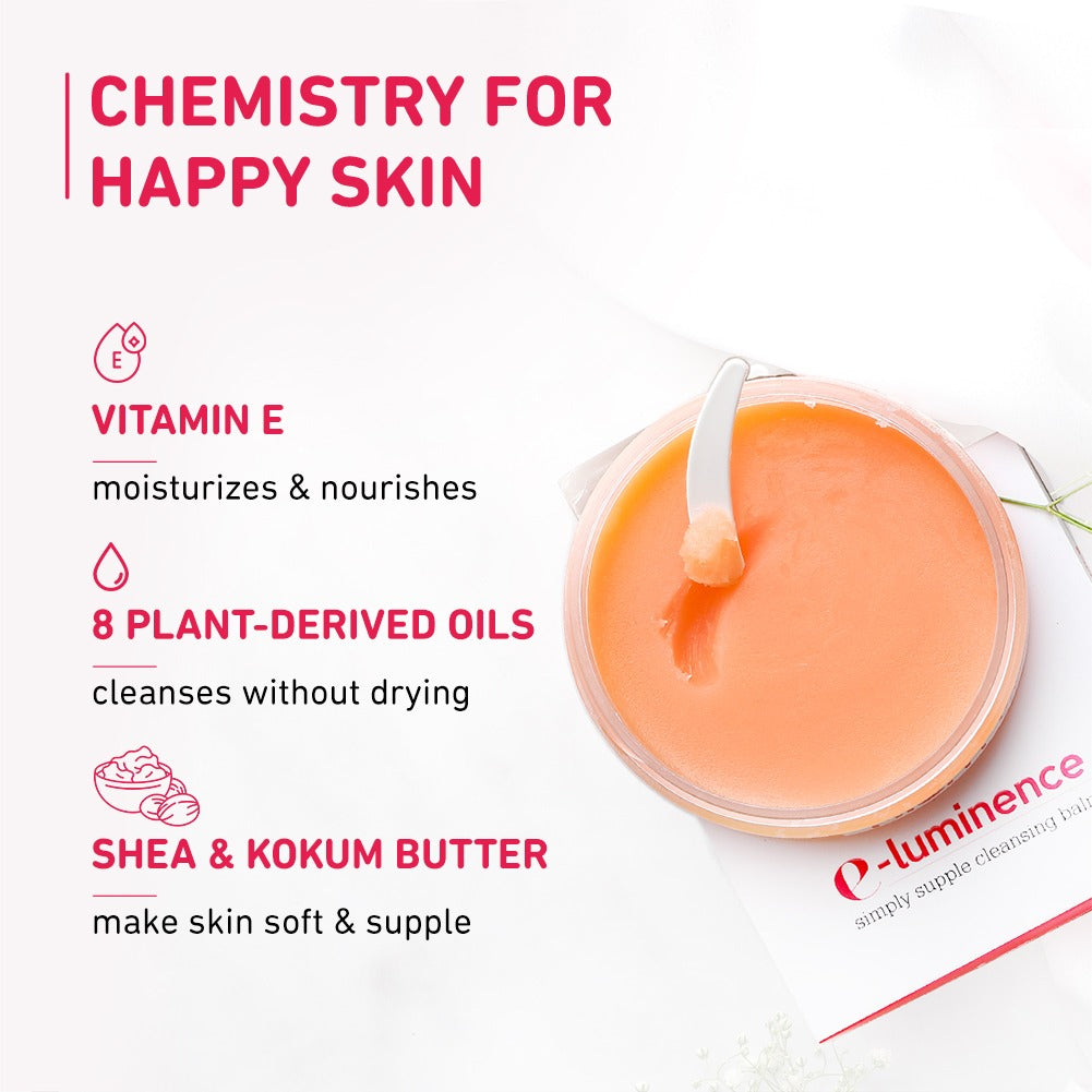 Plum E-Luminence Simply Supple Cleansing Balm For Normal, Dry Skin