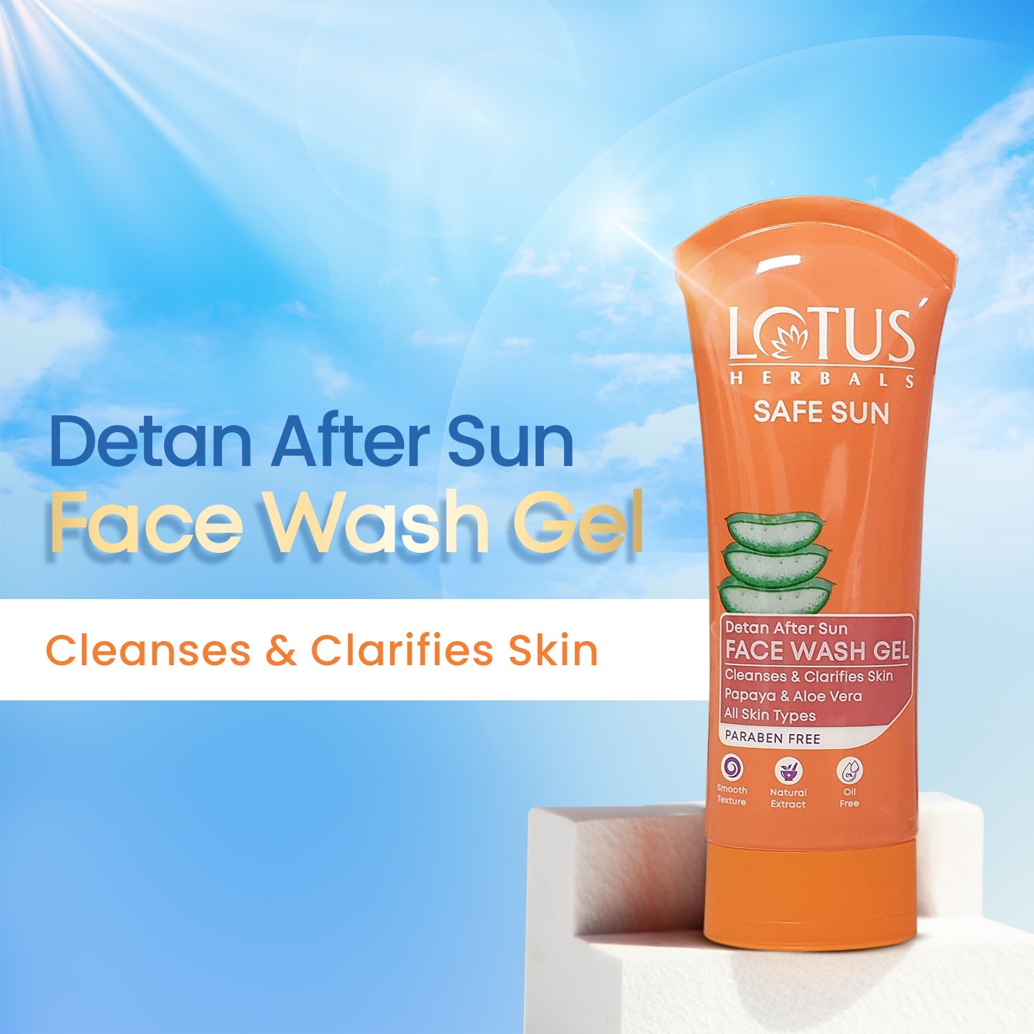 Lotus Safe Sun DeTAN Face Wash Gel
