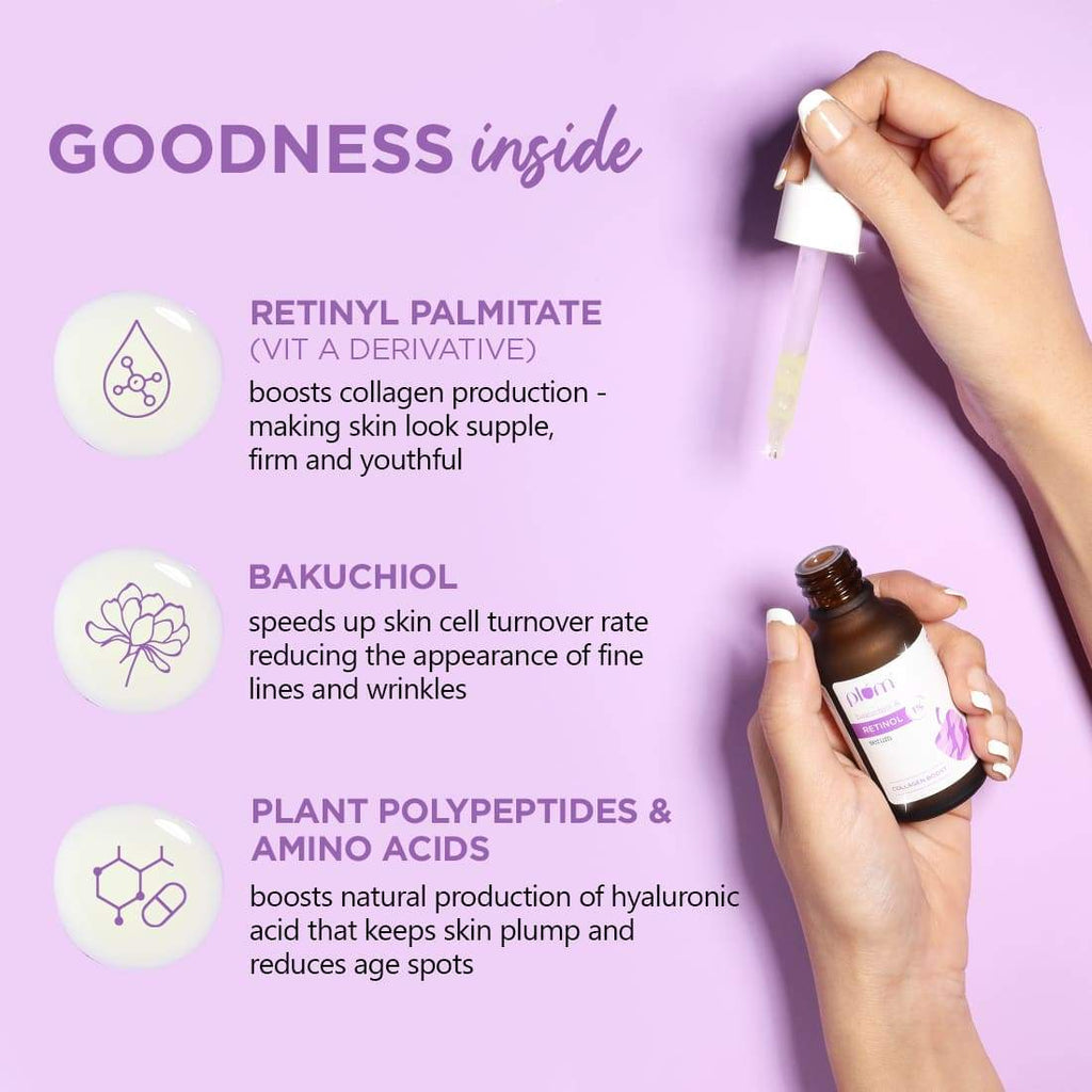 Plum 1% Retinol Serum for Face with Bakuchiol