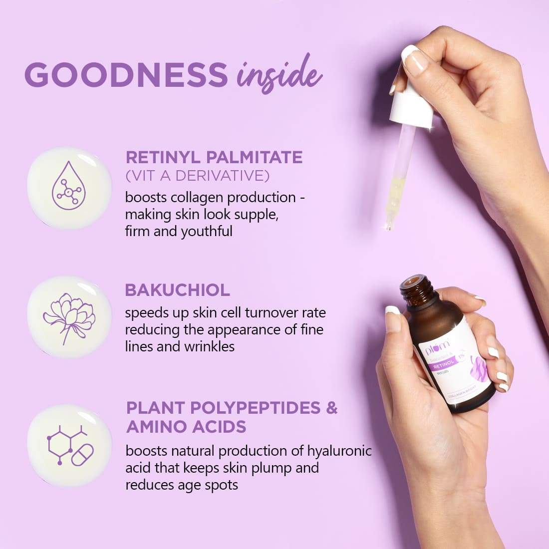 Plum 1% Retinol Serum for Face with Bakuchiol
