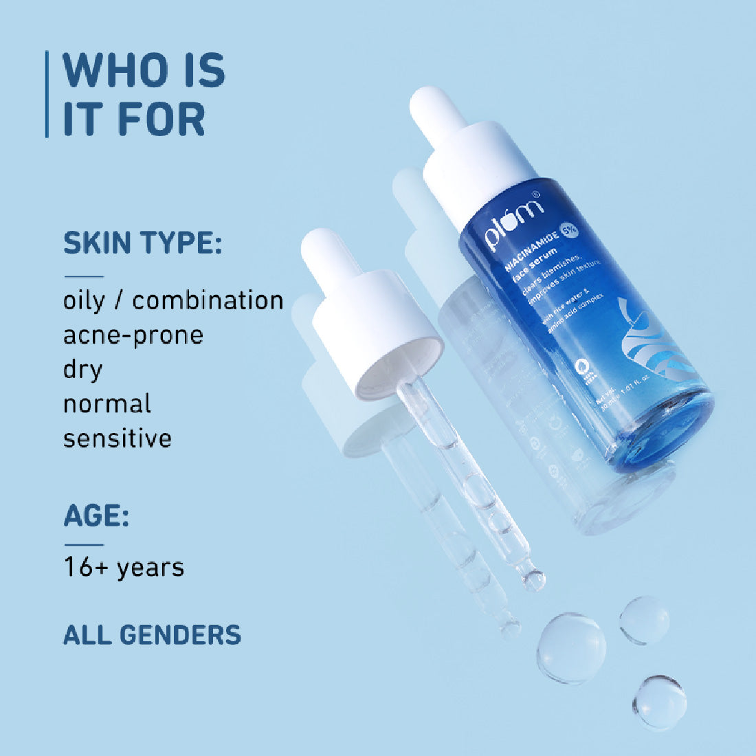 Plum 5% Niacinamide & Rice Water Brightening Face Serum
