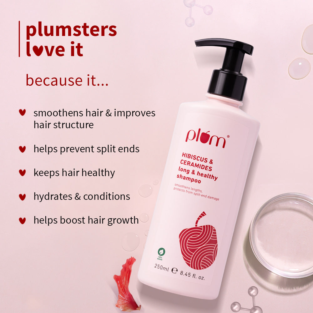 Plum Hibiscus & Ceramides Shampoo for Split Ends
