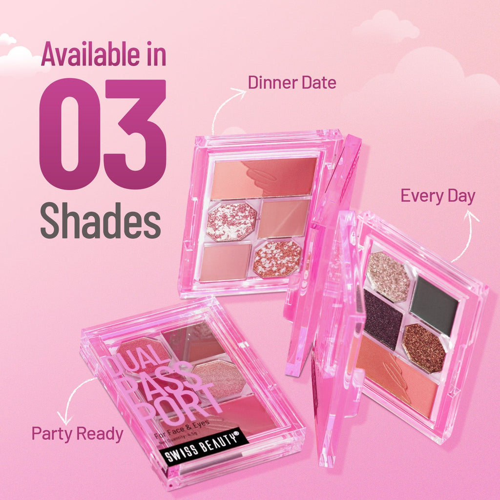 Swiss Beauty Dual Passport Face & Eye Palette