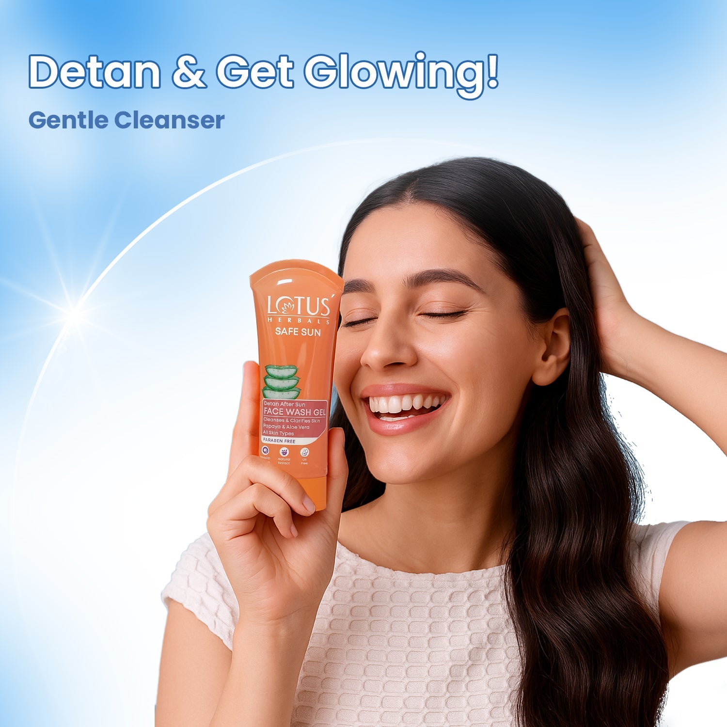 Lotus Safe Sun DeTAN Face Wash Gel