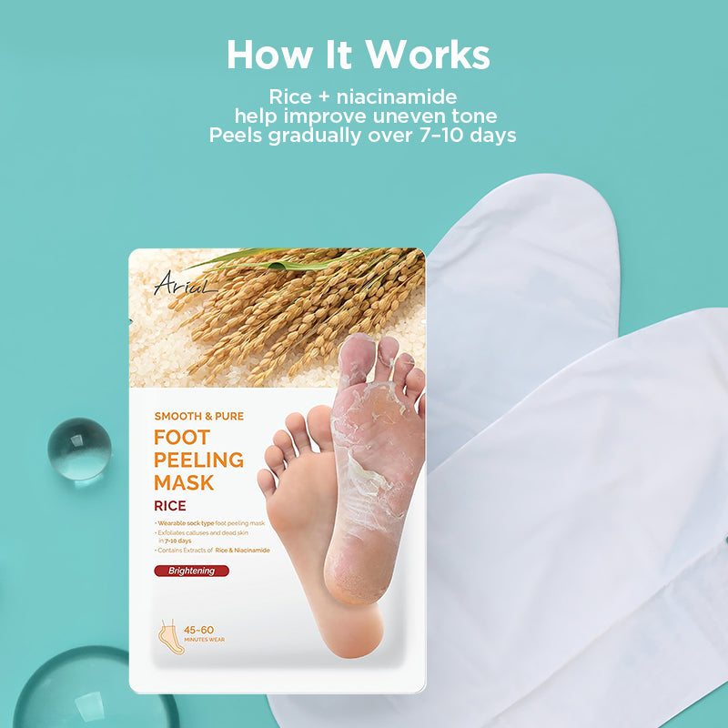 Ariul Smooth & Pure Foot Peeling Mask Nourishing (Rice) 34g