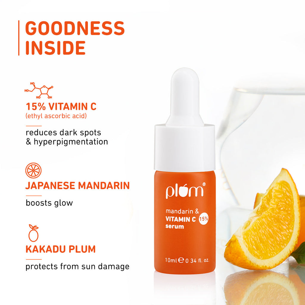 Plum 15% Vitamin C Face Serum with Mandarin (10ml)