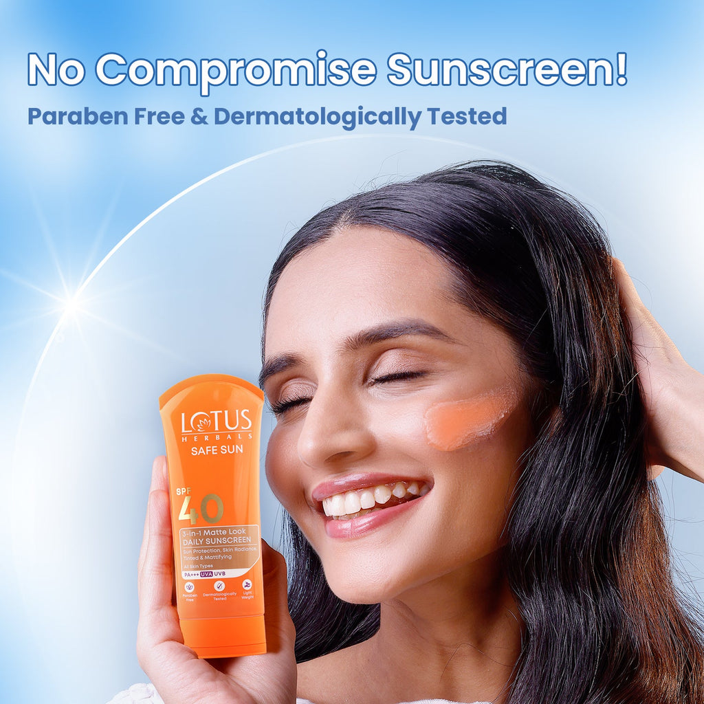 Lotus Safe Sun 3 In 1 Matte-Look Daily Sunscreen SPF 40 PA+++