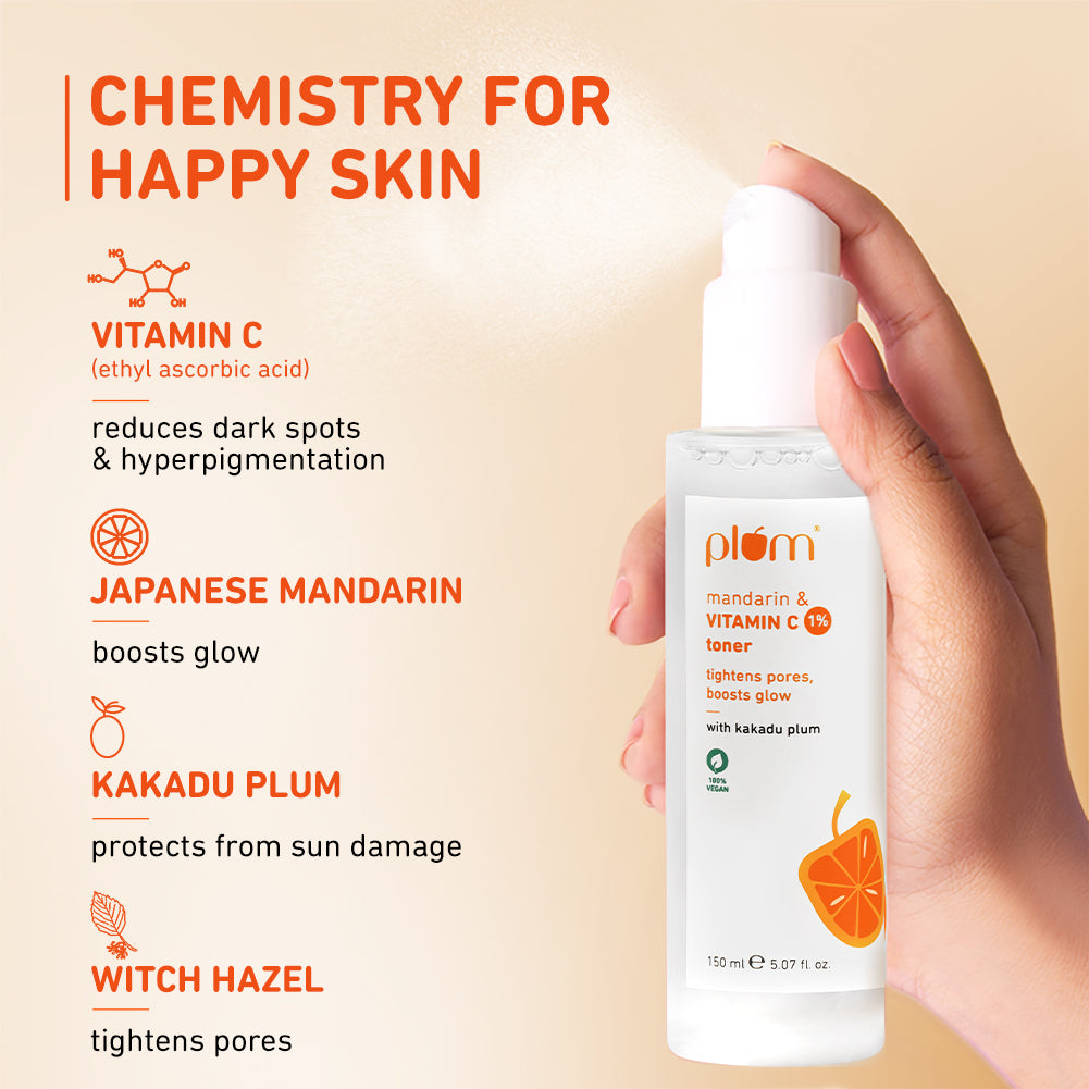 Plum Vitamin C Face Toner with Mandarin & Kakadu Plum
