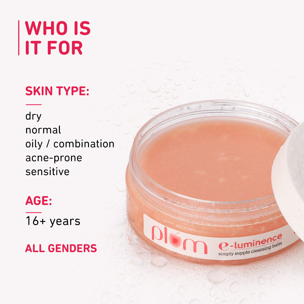 Plum E-Luminence Simply Supple Cleansing Balm For Normal, Dry Skin