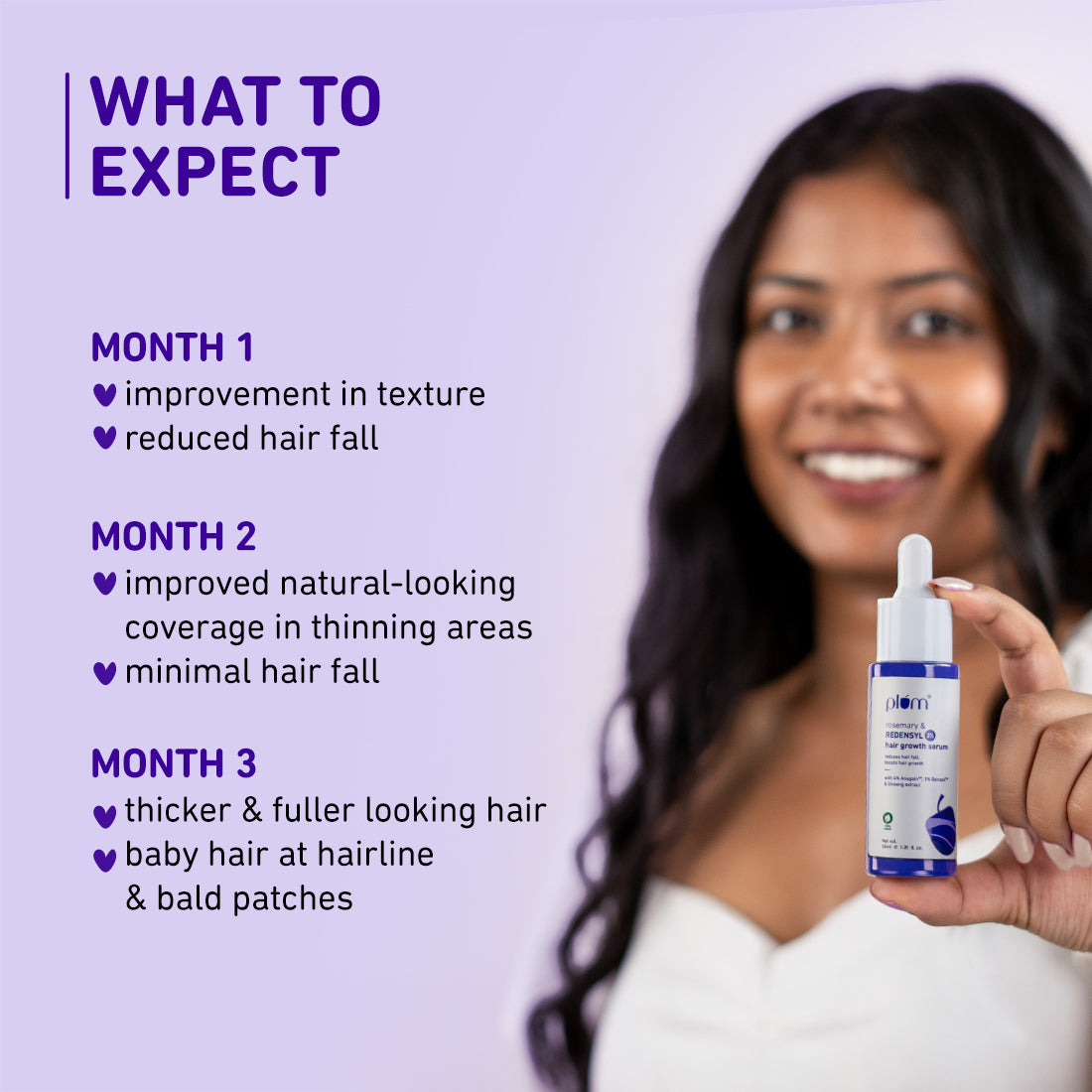 Plum Rosemary & 3% Redensyl Hair Growth serum