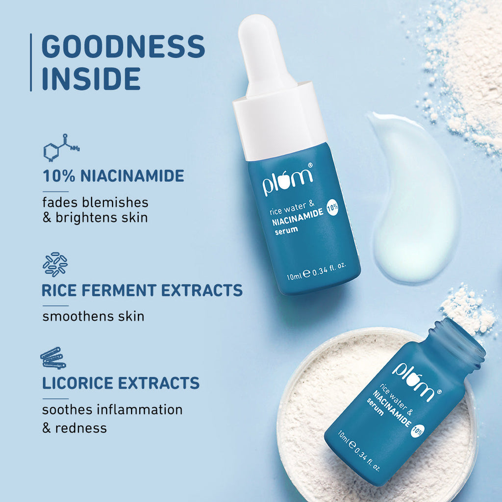 Plum 10% Niacinamide Face Serum with Rice Water
