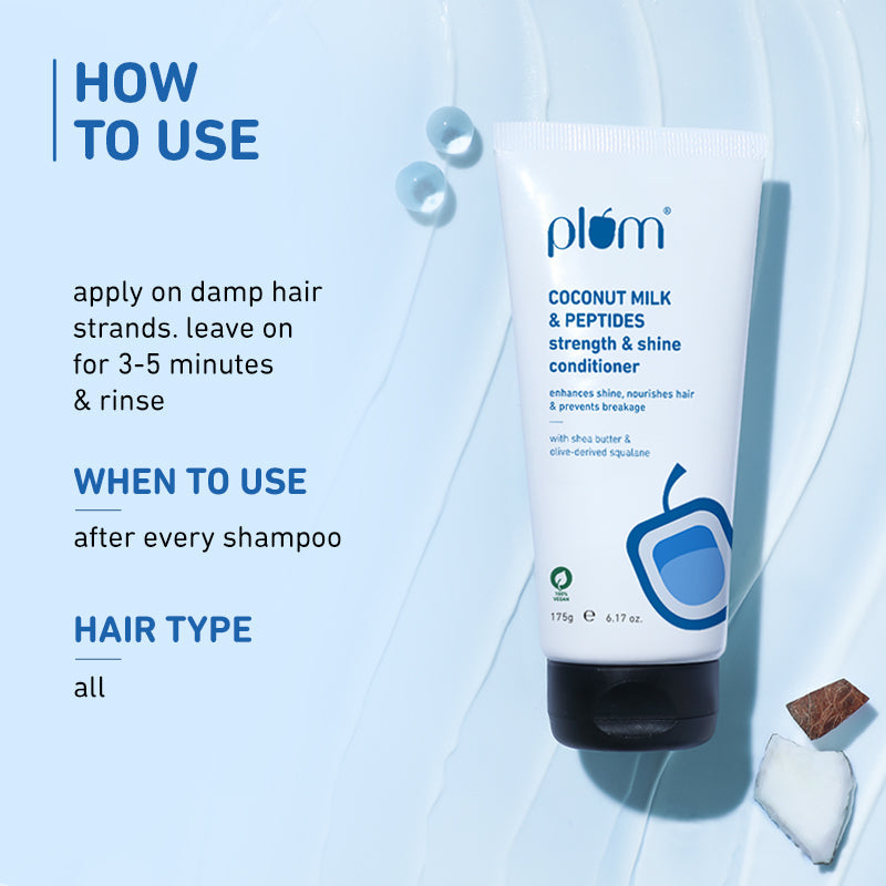 Plum Coconut Milk & Peptides Conditioner for Dry Hair