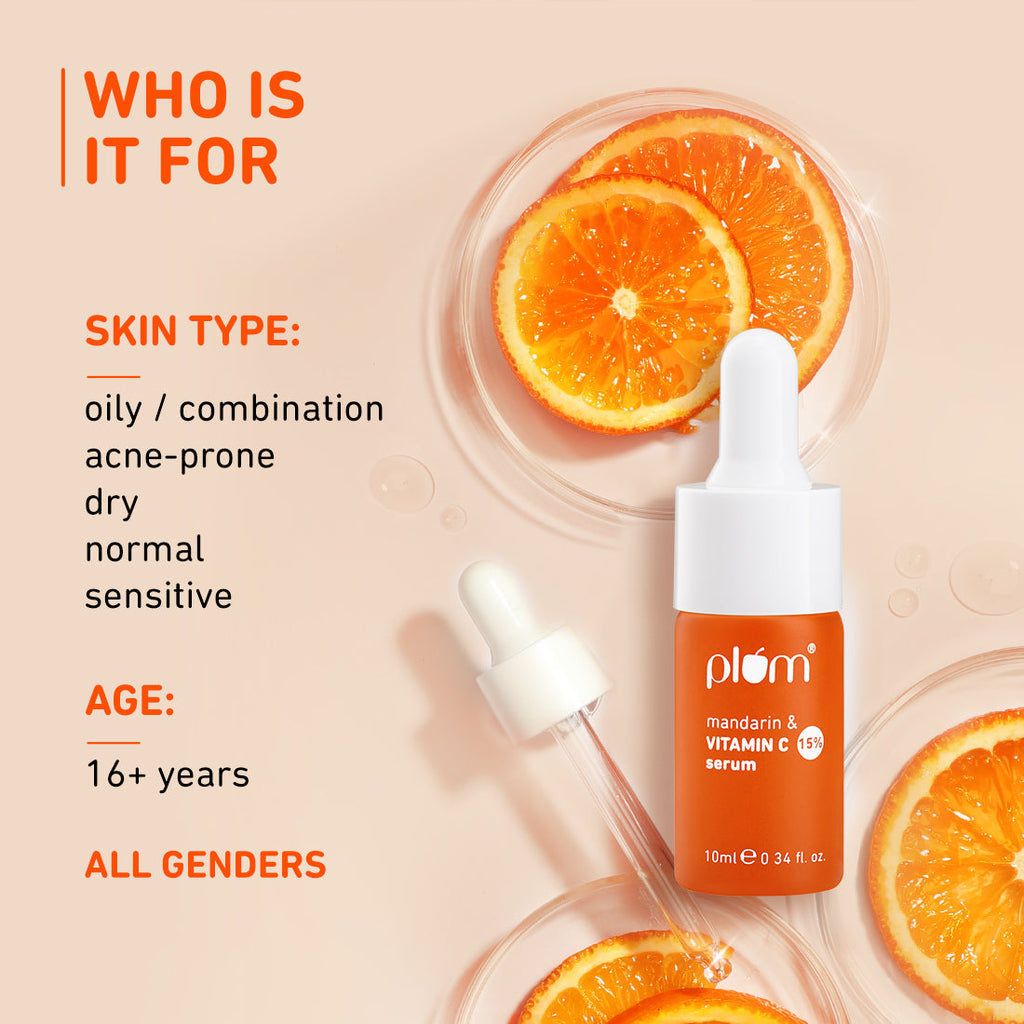 Plum 15% Vitamin C Face Serum with Mandarin (10ml)