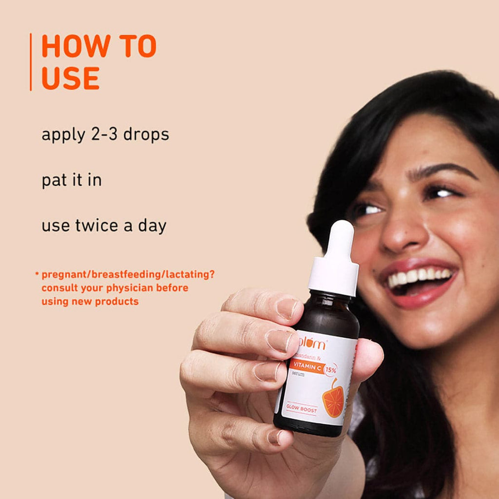 Plum 15% Vitamin C Serum with Mandarin for glowing skin
