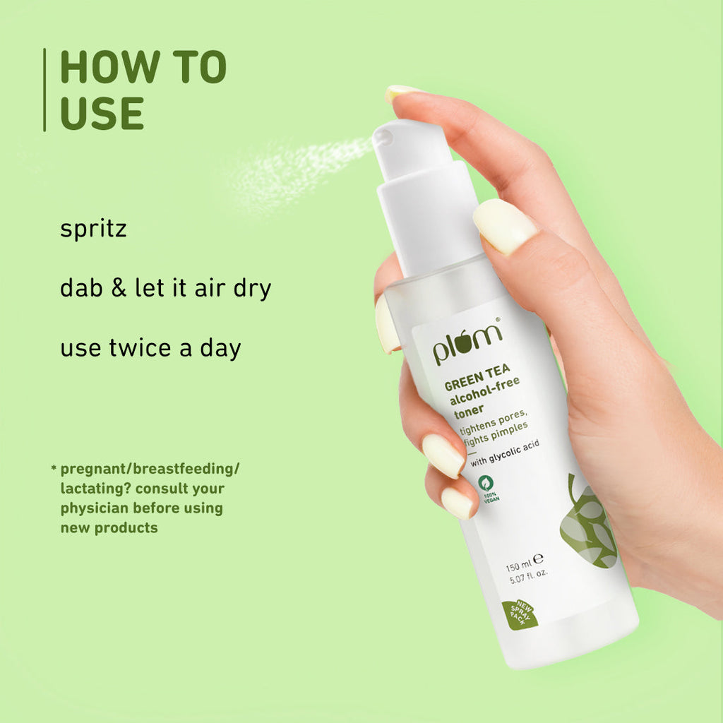 Plum Green Tea Alcohol-Free, Pore Tightening Face Toner