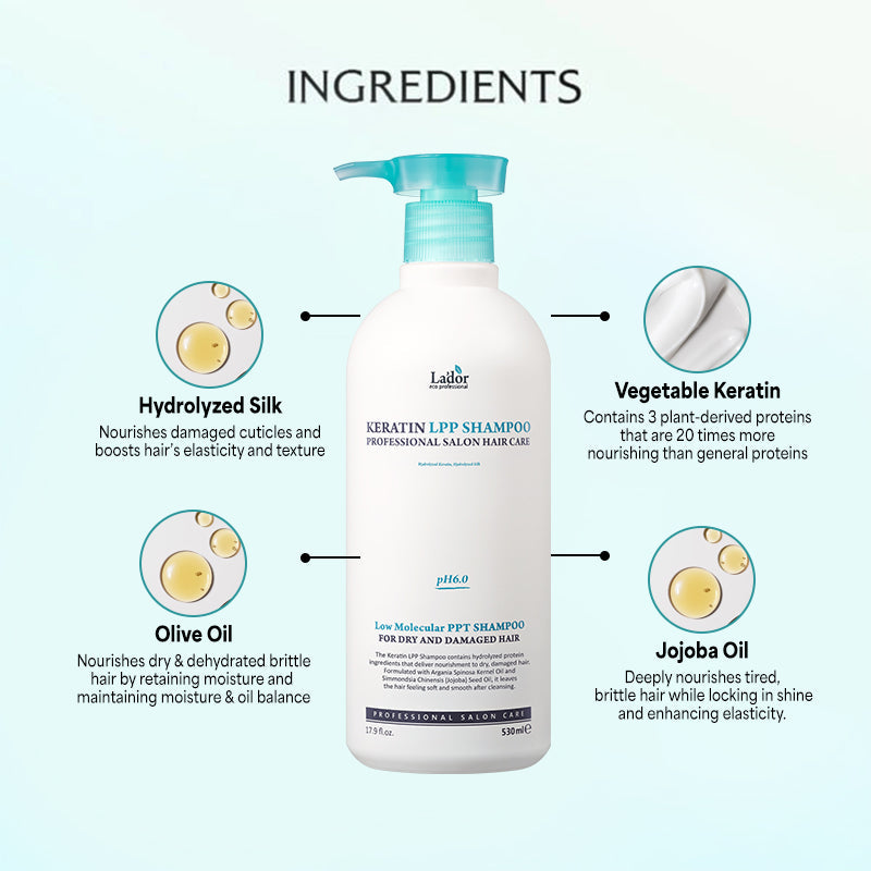 Lador Keratin LPP Shampoo - 530ml