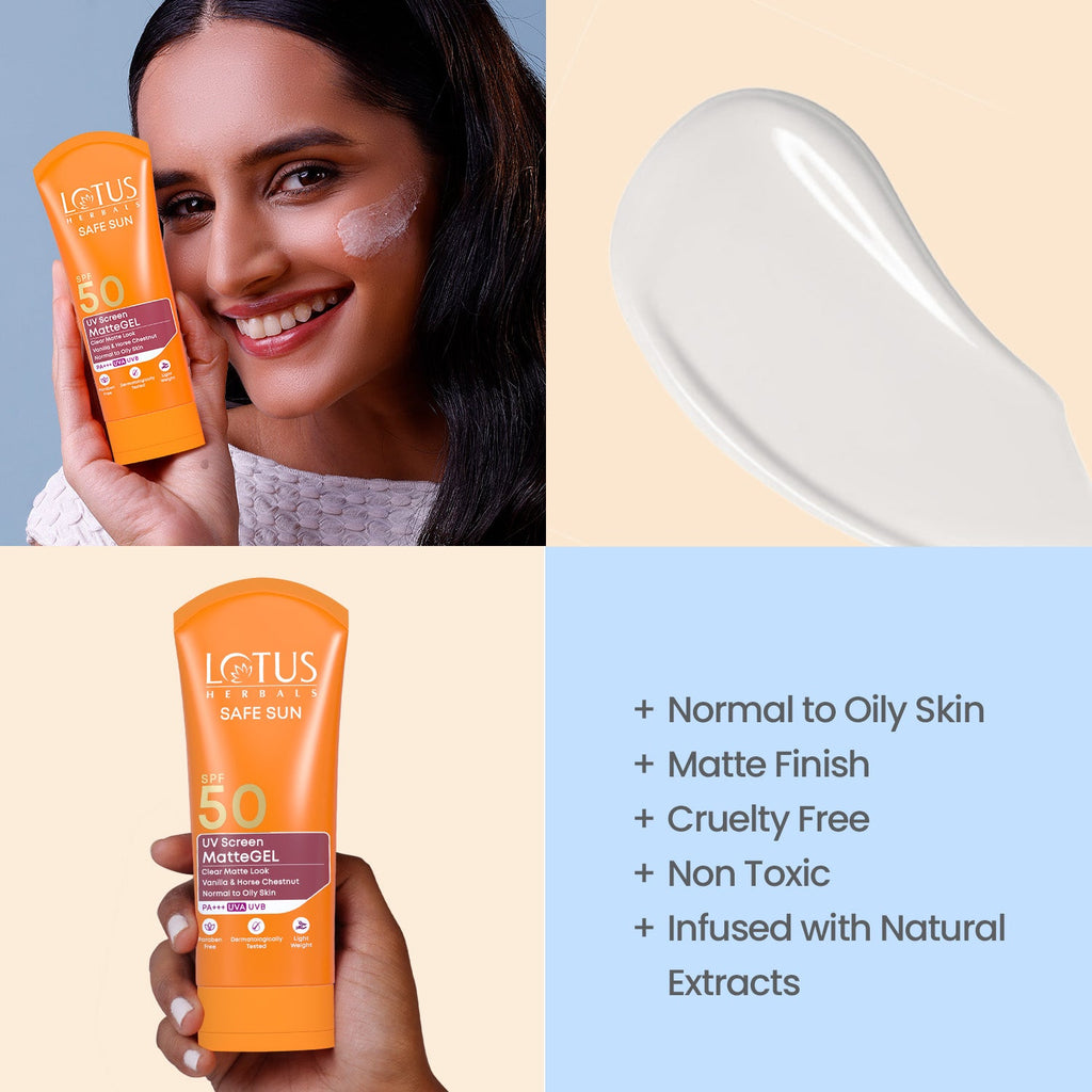 Lotus Safe Sun UV Screen MatteGEL Sunscreen SPF 50 PA+++