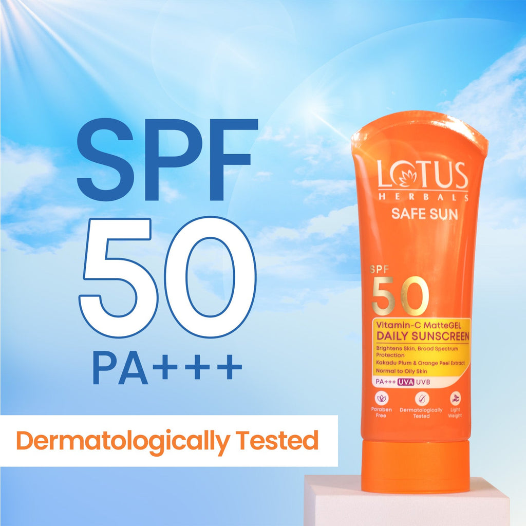 Lotus Safe Sun Vitamin-C MatteGEL Daily Sunscreen SPF 50