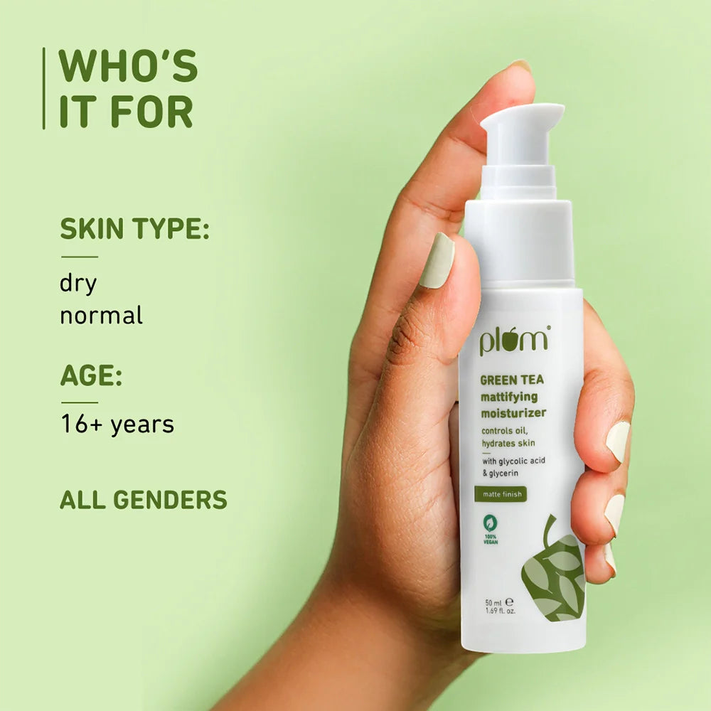 Plum Green Tea Mattifying Moisturizer for Oily Skin