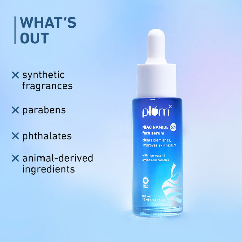 Plum 5% Niacinamide & Rice Water Brightening Face Serum