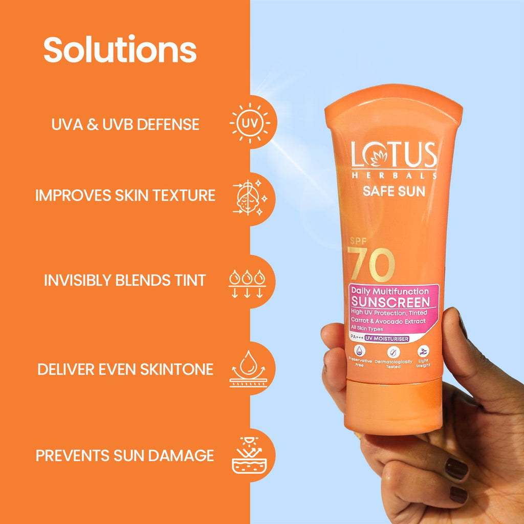 Lotus Safe Sun Daily Multi-Function Sunscreen SPF 70 PA+++