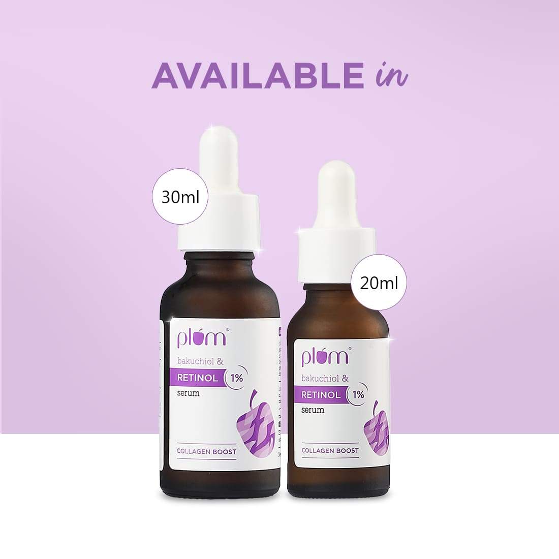 Plum 1% Retinol Serum for Face with Bakuchiol