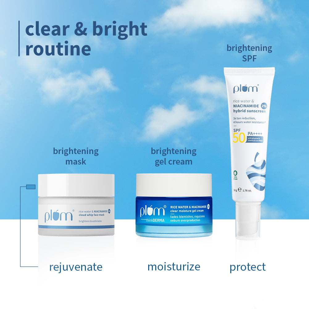 Plum Rice Water & 5% Niacinamide Cloud Whip Face Mask