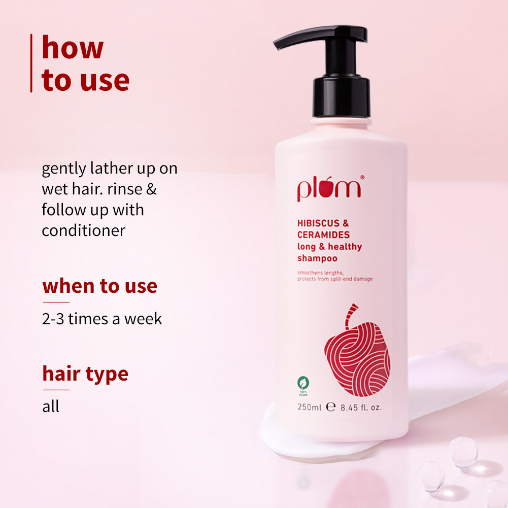 Plum Hibiscus & Ceramides Shampoo for Split Ends