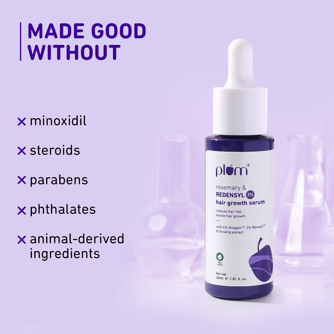 Plum Rosemary & 3% Redensyl Hair Growth serum